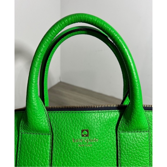 Kate Spade Emerald Green and Navy two-toned tote handbag/crossbody - Picture 13 of 16